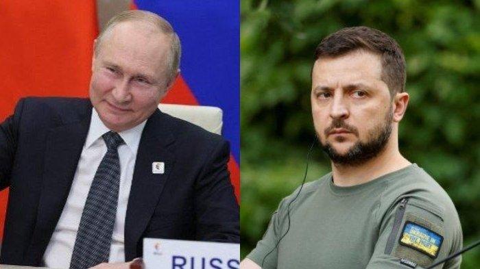 Presiden Rusia Vladimir Putin dan Presiden Ukraina Volodymyr Zelensky - Joe Biden tegaskan Amerika Serikat dan sekutu tidak akan terintimidasi dengan ancaman nuklir dari Vladimir Putin.