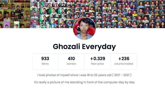 Berikut profil Ghozali Ghozalu dimana merupakan pemuda asal Indonesia yang menjual foto selfie di NFT dan hingga dibeli Chef Arnold.