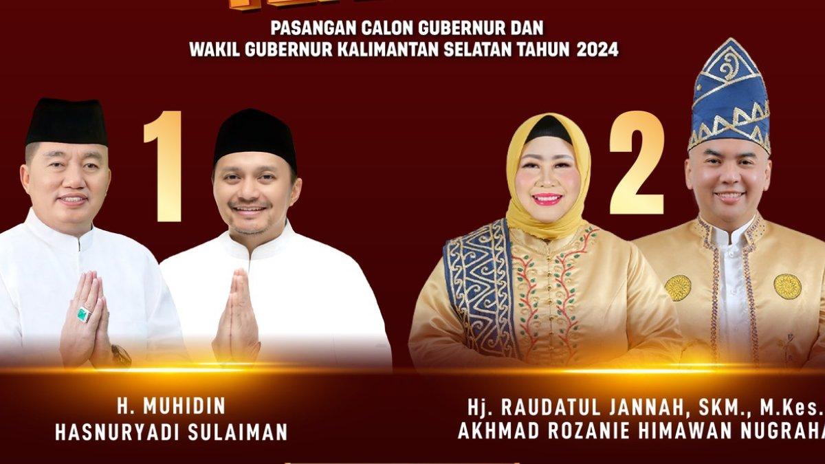 Hasil real count Komisi Pemilihan Umum (KPU) Pilkada Kalimantan Selatan (Kalsel) 2024.