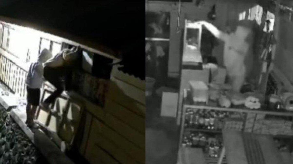 Rekaman CCTV yang menayangkan aksi maling mengobrak-abrik kedai kopi di Berastagi