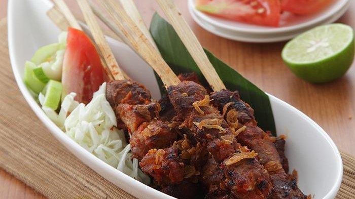 ILUSTRASI SATE KAMBING - Sate kambing bumbu lezat khas Klaten.