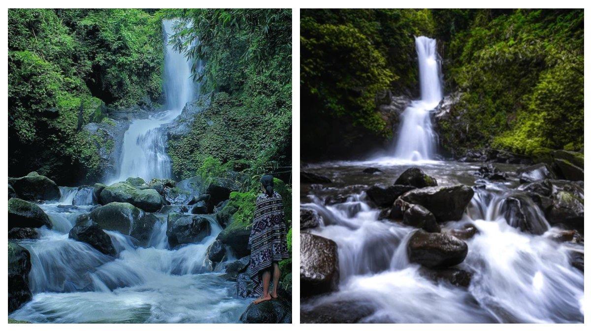 AIR TERJUN SEKAR LANGIT - Air terjun yang terletak di lereng Gunung Telomoyo Magelang Jateng ini , konon jika mandi disana bisa jadi awet muda dan mudah mencari jodoh