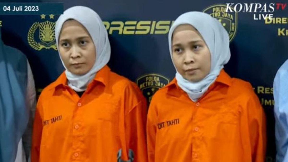 Si kembar Rihana dan Rihani, tersangka k