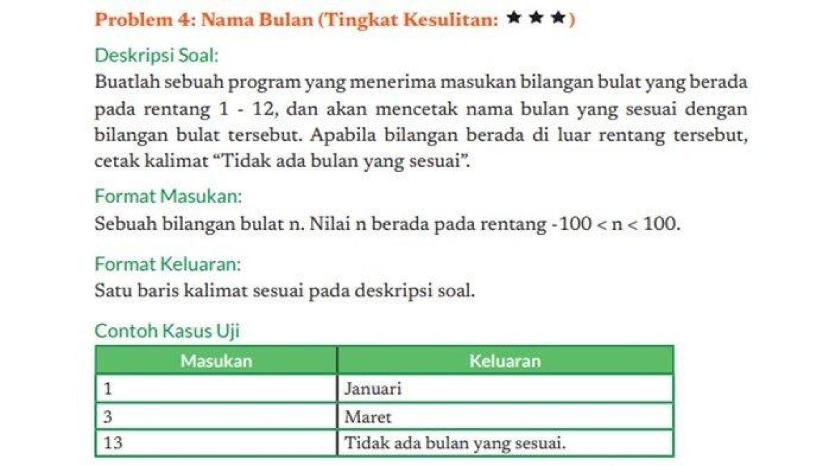 soal Ayo Kita Berlatih 5 Informatika kelas 10 SMA halaman 176