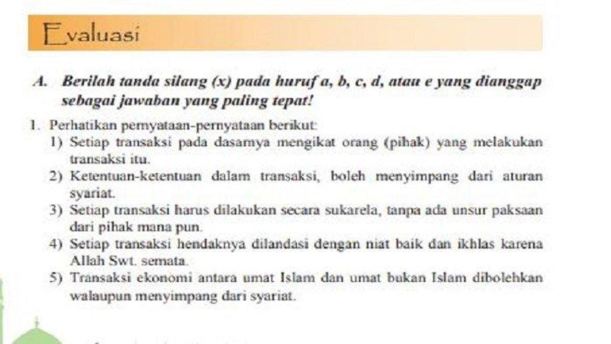 Soal & Kunci Jawaban PAI Kelas 11 Halaman 154 155 156 Sebutkan Contoh