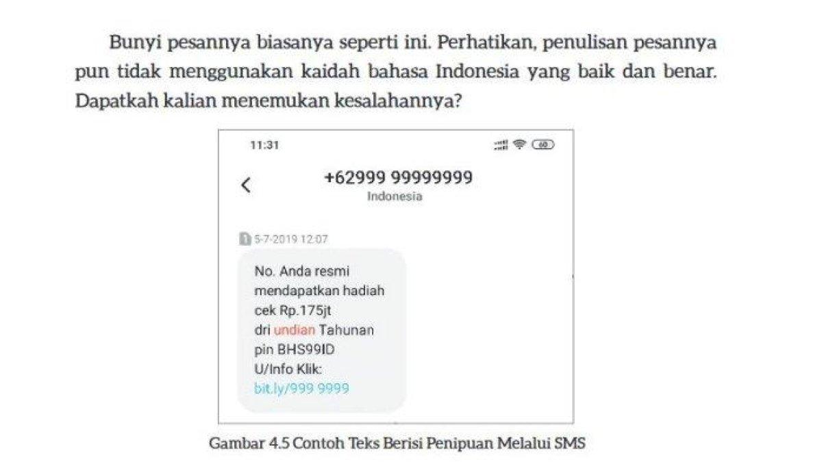 ILUSTRASI KUNCI JAWABAN: Bahasa Indonesia kelas 9 SMP/MTs halaman 111 112 pada buku Kurikulum Merdeka: berdiskusi dan menjawab 4 soal.