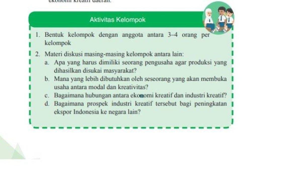 ILUSTRASI KUNCI JAWABAN: Soal IPS kelas 9 smp aktivitas kelompok