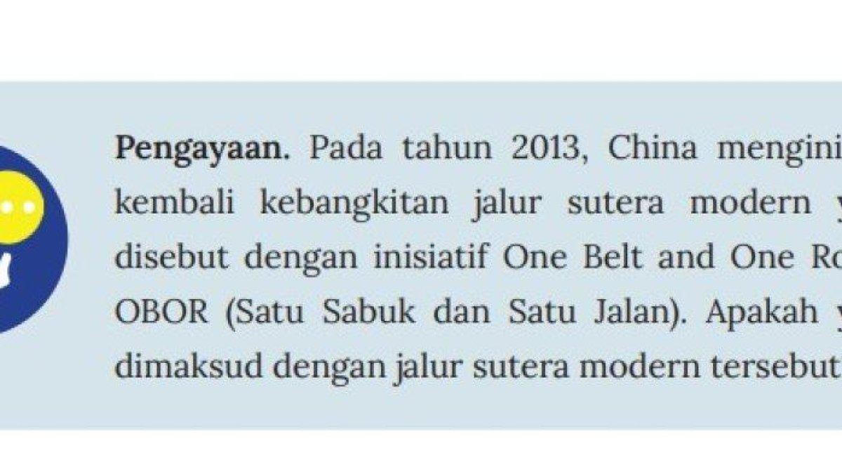 ILUSTRASI KUNCI JAWABAN: Soal dan jawaban ips kelas 9 smp