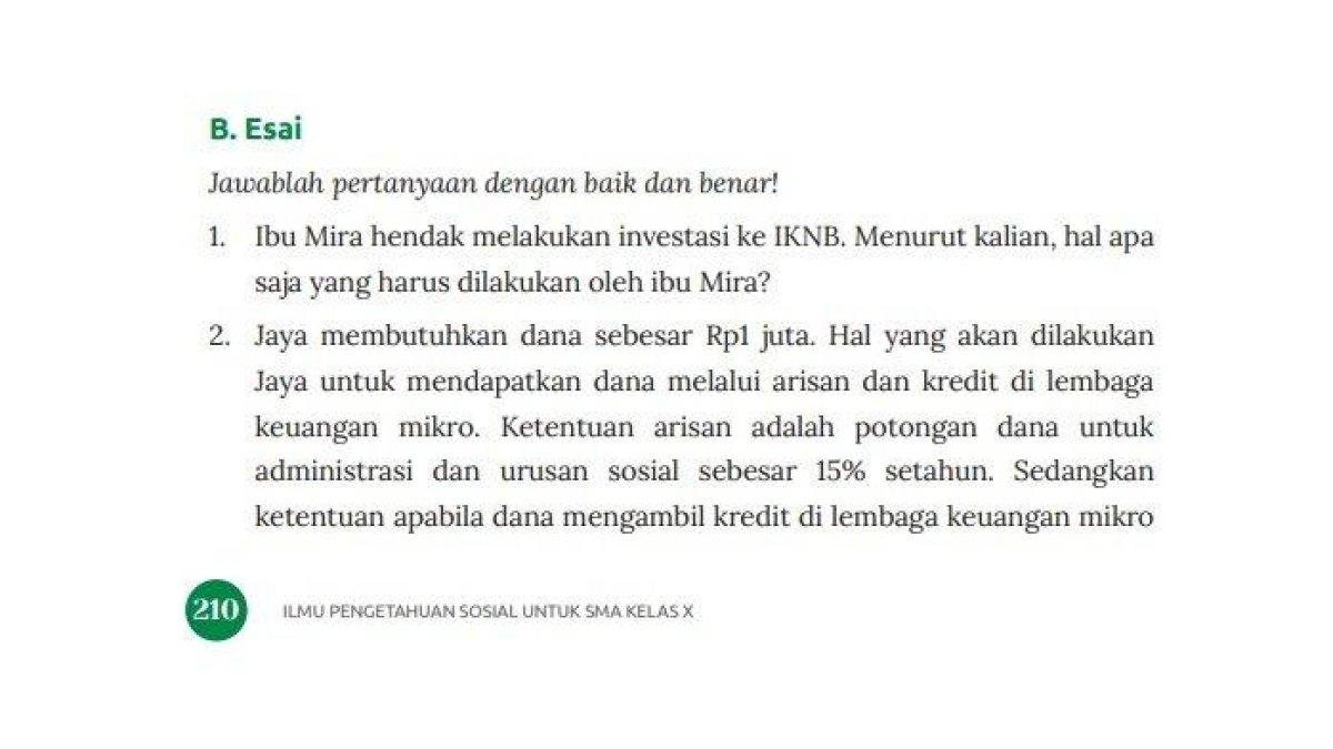 soal latihan IPS halaman 120-121