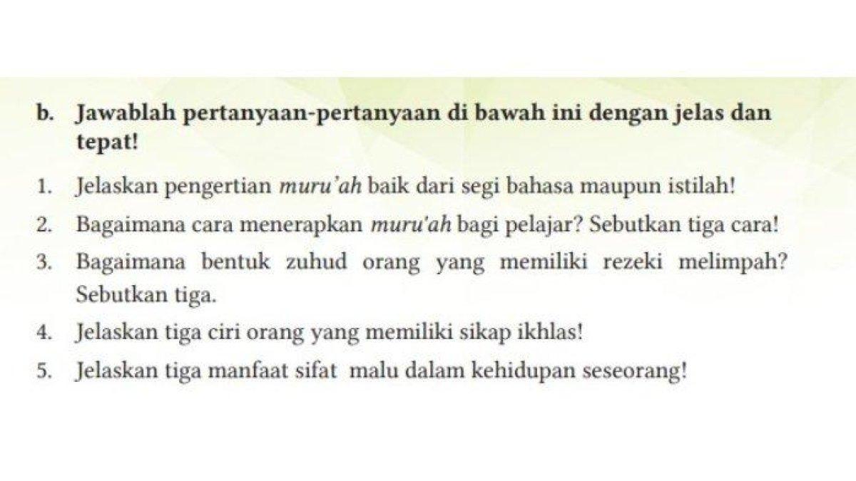 ILUSTRASI KUNCI JAWABAN: Berikut kunci jawaban PAI kelas 11 halaman 232 Kurikulum Merdeka, Penilaian Pengetahuan Bab 7 bagian soal uraian.