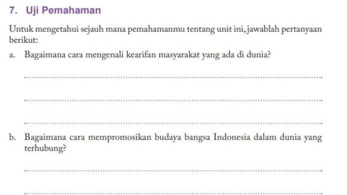 ILUSTRASI KUNCI JAWABAN: Soal PKN kelas 11 SMA, interasksi budaya nusantara