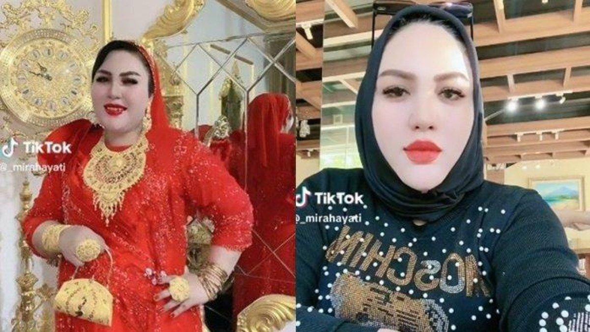 sosok Mira Hayati yang tengah viral pamer beli tas emas seharga mencapai Rp 553 juta rupiah.