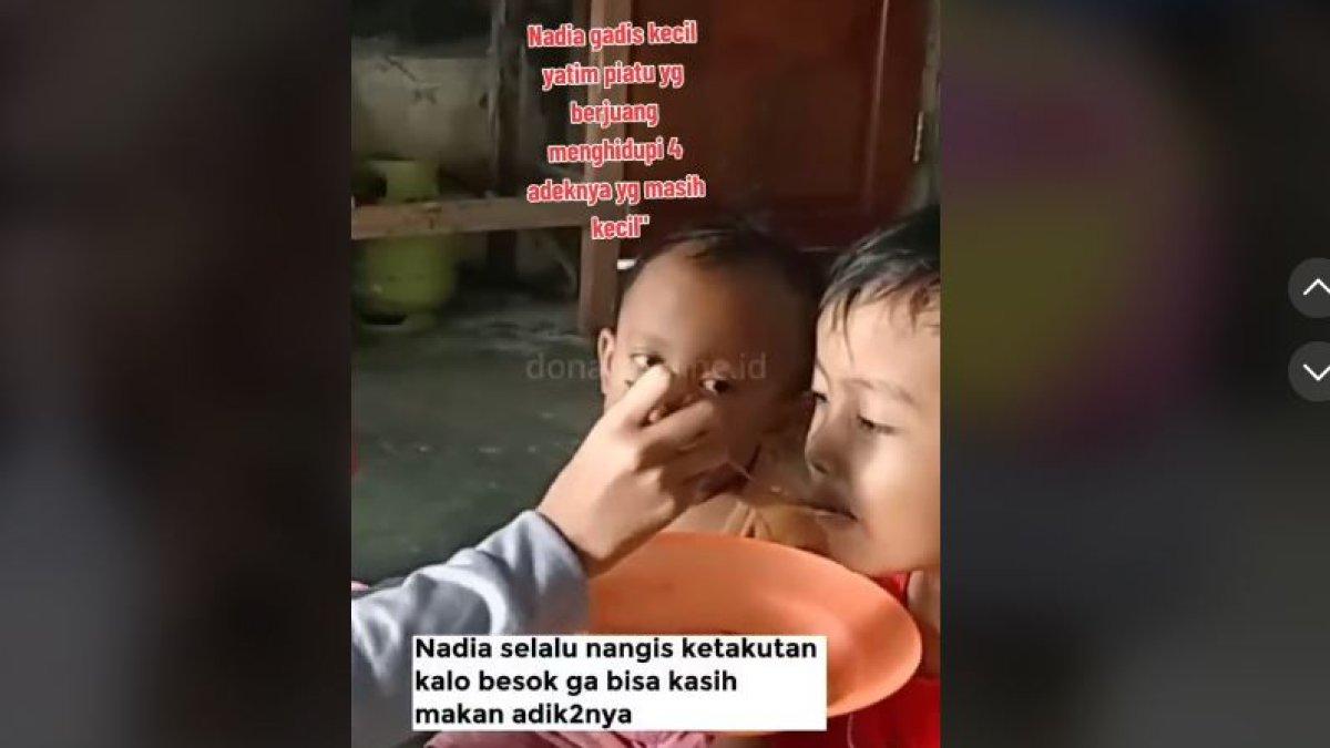 Sosok Nadia gadis yatim piatu