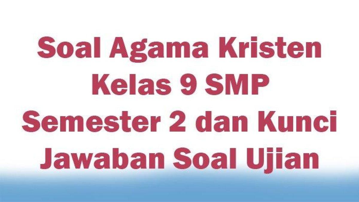 suual agma kristen kelas 9.2