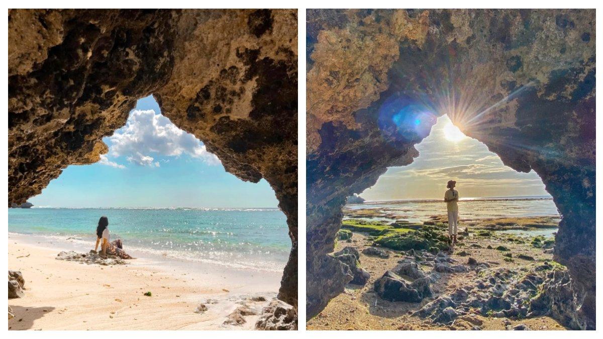 Batu karang ikonik di Pantai Thomas