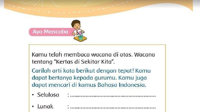 Tugas pada buku tema 3 kelas 3 halaman 26.