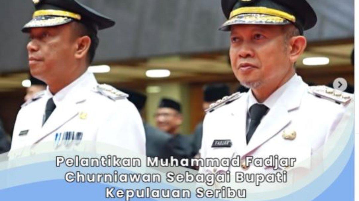 SOSOK FAJAR CHURNIAWAN - Foto ini diambil di akun Instagram @kabupatenkepulauanseribu pada Kamis (8/5/2025). Muh Fadjar Churniawan (foto kiri) telah dilantik oleh Gubernur DKI Jakarta Pramono Anung menjadi Bupati Kabupaten Administrasi Kepulauan Seribu. Ia juga tampak menggunakan transportasi umum menuju Balai Kota.
