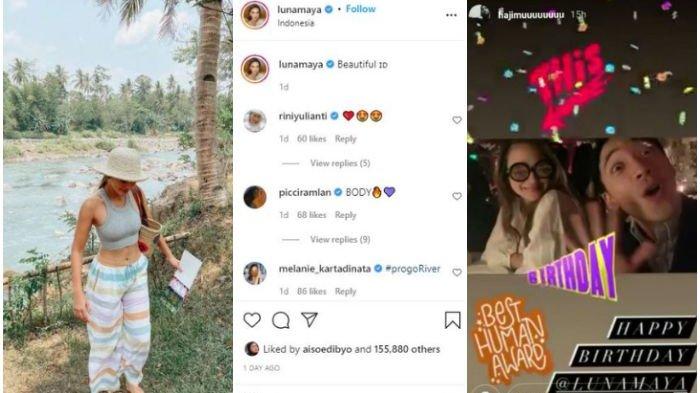Unggahan Hajimu saat ulang tahun Luna Maya