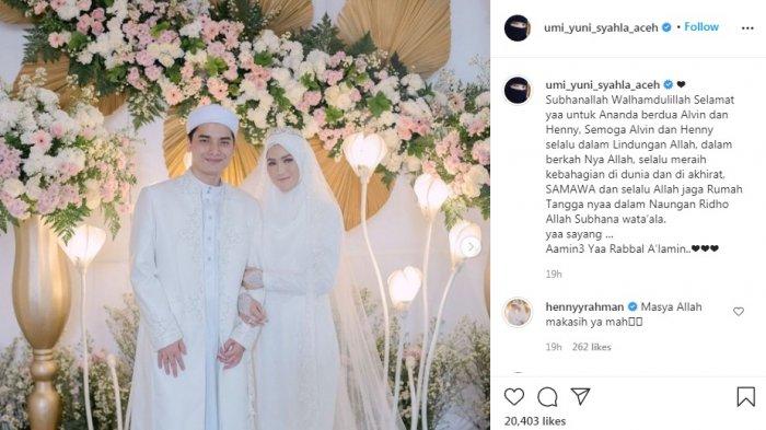 Unggahan Instagram ibunda Alvin Faiz.