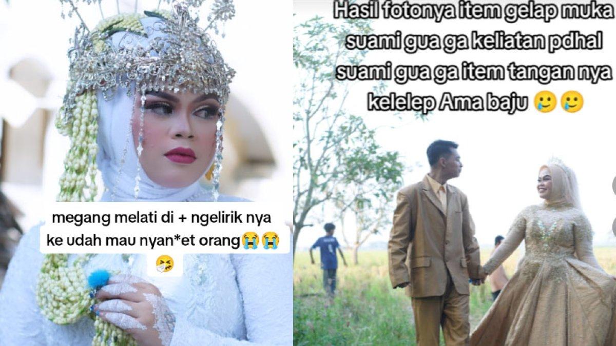Viral pengantin menyesal melihat foto-foto pernikahannya