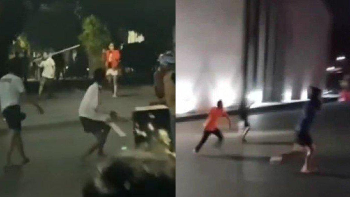 Warga resah melihat dua kelompok remaja tawuran setiap malam, bawa senjata tajam hingga merusak rumah warga