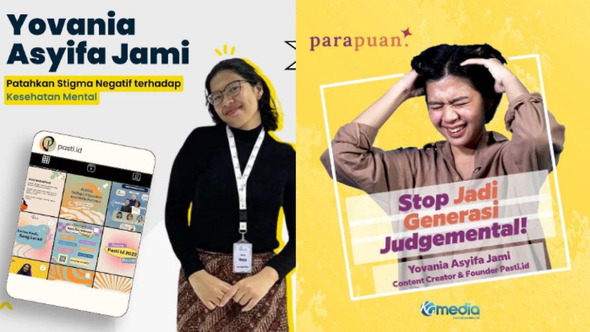 Yovania Jami, mantan pasien RSJ yang kini bisa tembus Universitas Indonesia, kerap mengisi  acara talkshow tentang mental, satu di antaranya di Kompas Gramedia Group.