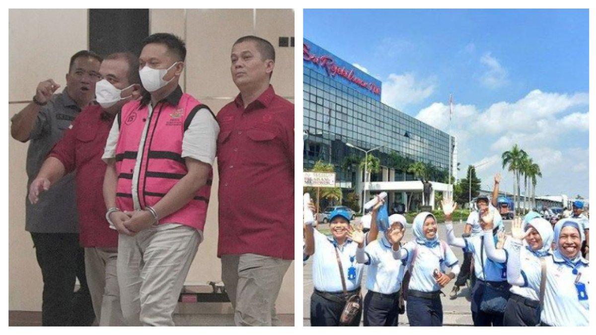 TERSANGKA KORUPSI SRITEX - Zainuddin Mappa (ZM) selaku Direktur Utama PT Bank DKI Tahun 2020 berjalan menuju mobil tahanan di Gedung Bundar Kejagung, Jakarta Selatan, Rabu (21/5/2025). Zainuddin Mappa adalah eks Dirut Bank DKI, ia mengemban jabatan tersebut pada tahun 2020.