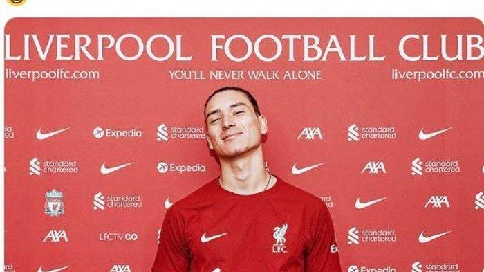 Darwin Nunez resmi direkrut Liverpool dari Benfica pada bursa transfer musim depan.