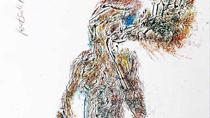 Lukisan Yusuf Susilo Hartono, “Katakan dengan Bunga”.