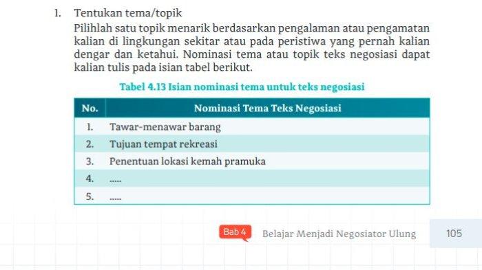 Kunci Jawaban Bahasa Indonesia Kelas 10 Halaman 105 Pembahasan Soal