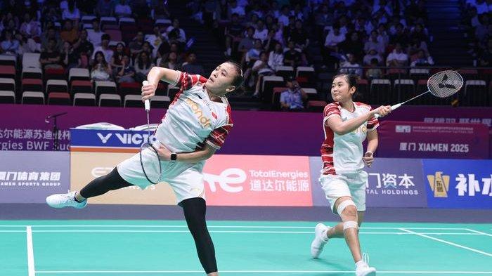 MELAJU KE PEREMPAT FINAL - Pasangan ganda putri Indonesia, Febriana Dwipuji Kusuma/Amallia Cahaya Pratiwi, melaju ke perempat final Malaysia Masters 2025.