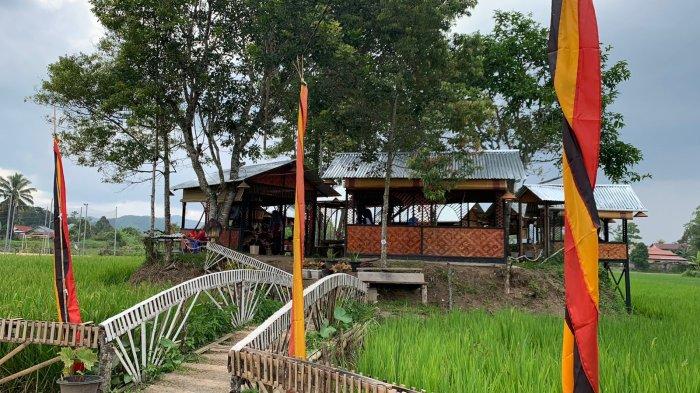 Penampakan objek wisata Magek Kapecong yang berada di Kenagarian Magek, Kecamatan Kamang Magek, Kabupaten Agam, Sumatera Barat. 