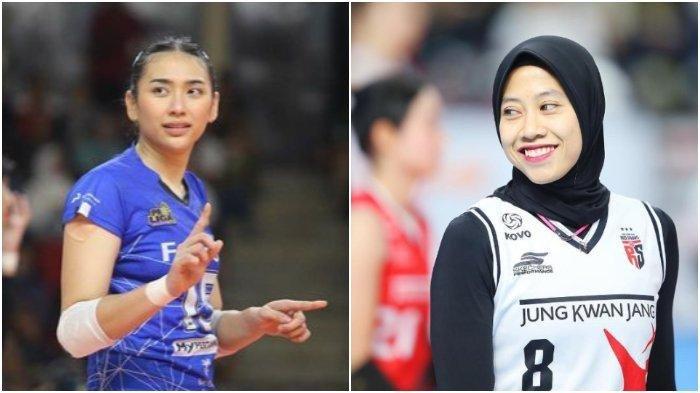 Ilustrasi: Yolla Yuliana (kiri) dan Megawati Hangestri (kanan)