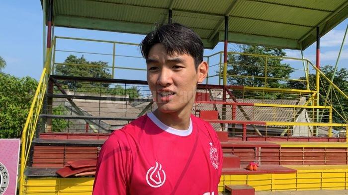Pemain baru Tim Semen Padang FC, Kim Min Gyu, Rabu (9/8/2023).