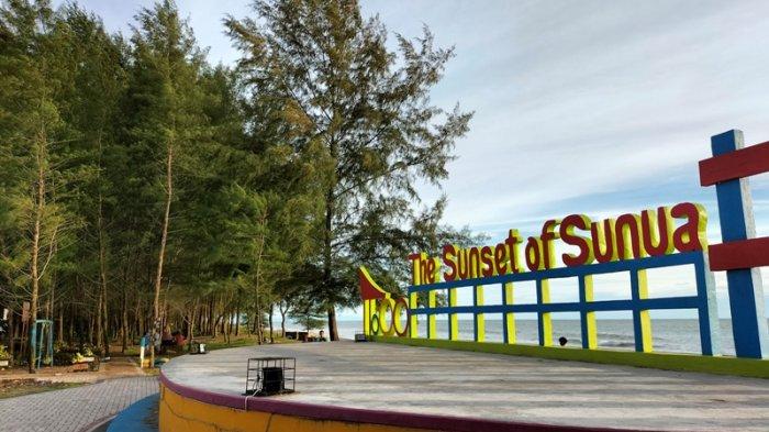 Pesona Pantai Sunua Kota Pariaman, Spot Ciamik melihat matahari terbenam.