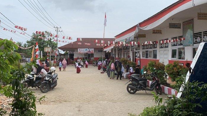 Suasana SDN 04 Pasar Ambacang, Kecamatan Kuranji, Kota Padang, Sumatera Barat, Rabu (4/9/2024).