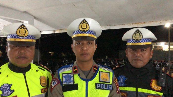 Kanit Regident Ipda Andi Khaerin Pandawa didampingi Kanit Turjawali Ipda Lumban Gaol dan Kanit Laka Ipda L. Nababan,  Sabtu (2/3/2024) malam.