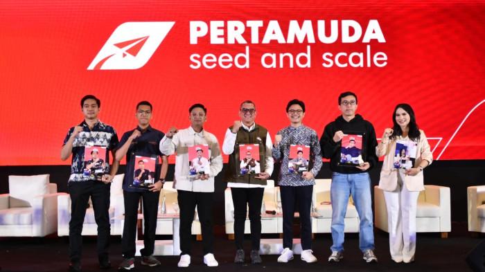 AGENDA SHARING SESSION - Suasana sharing session Pertamuda Seed & Scale 2025 dengan tema from Zero to Hero: Creating Impactful Business yang digelar di Grha Pertamina, Jakarta, Kamis 10 Juli 2025. Agenda haring session Pertamuda Seed & Scale 2025 merupakan bagian program di lingkungan kelembagaan tersebut.