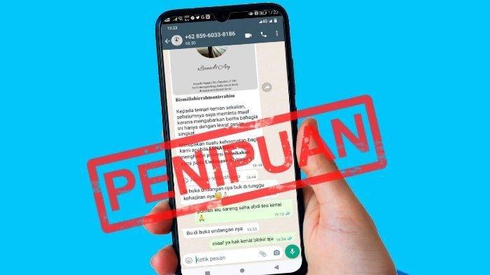 Ilustrasi penipuan modus phising.
