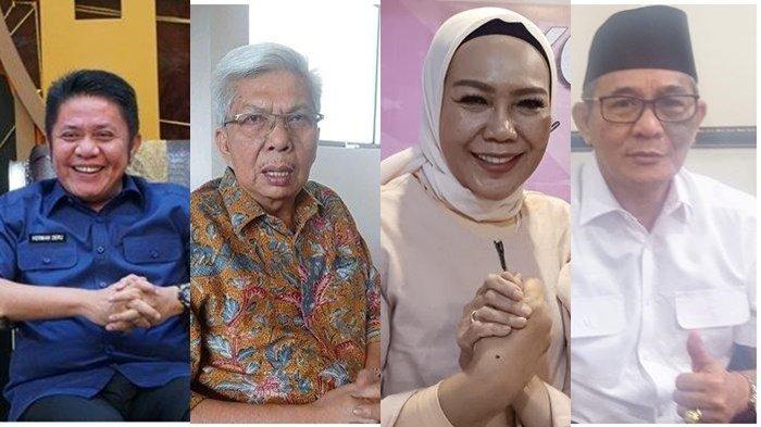 Dari kiri ke kanan : Herman Deru, Mawardi Yahya, Holda dan Heri Amalindo empat bakal calon gubernur Sumsel berpeluang maju di Pilgub Sumsel