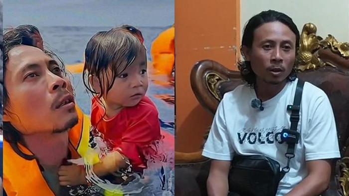 WAWANCARA - Abdul Rahman Agu, pria yang menolong balita di tengah lautan saat KM Barcelona terbakar pada Minggu (20/7/2025), saat diwawancarai Tim TribunManado.co.id. Abdul Rahman Agu viral setelah aksi heroiknya itu. Mamay sejatinya tak mau jadi pahlawan. Ia hanya melakukan apa yang wajib dilakukan setiap manusia saat melihat sesamanya dalam bahaya.