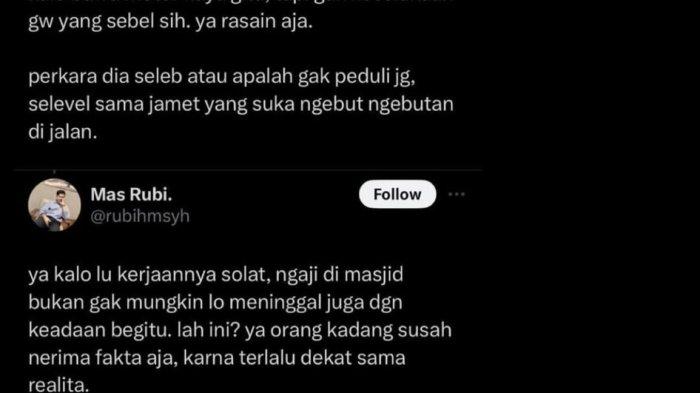 Abidzar Al Ghifari murka saat membaca komentar nyinyir yang mengaitkan kecelakaan tragis Dali Wassink dengan insiden tewasnya Almarhum Uje.