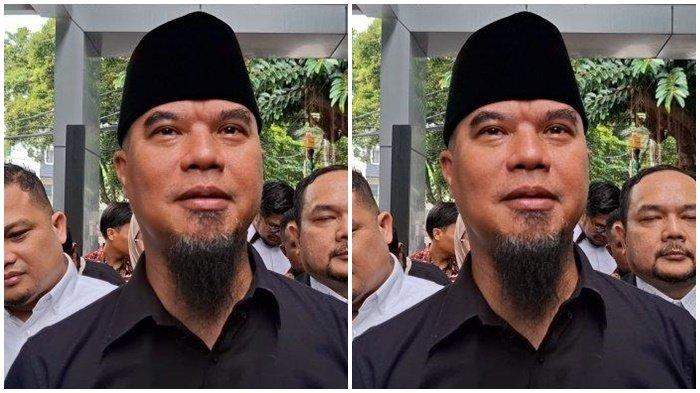 AHMAD DHANI KPAI - Ahmad Dhani sambangi KPAI untuk membuat aduan tentang dugaan pelanggaran perlindungan anak terhadap putrinya. Ahmad Dhani di KPAI, Menteng Jakarta Pusat, Rabu (9/7/2025).