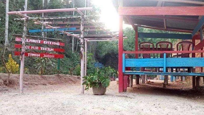 Air Terjun Taman Jodoh di Desa Kemang Manis, Kecamatan Tebing Tinggi, Empat Lawang, Minggu (12/11/2023).