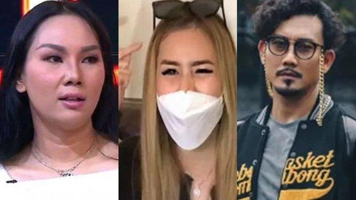 Kalina Ocktaranny (kiri) terima permintaan jadi saksi kasus Verny Hasan (tengah) karena masa lalu Denny Sumargo (kanan).
