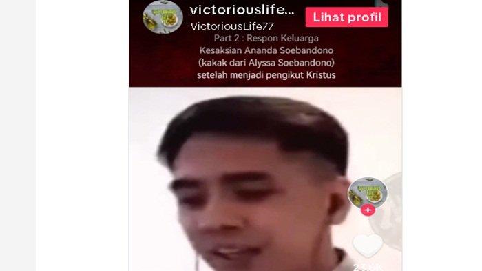 Ananda Soebandono kakak Alyssa Soebandono yang pindah agama