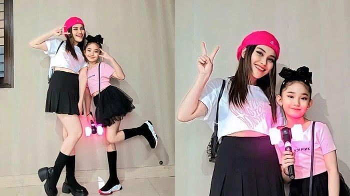 Ayu Ting ting dan Bilqis nonton konser BLACKPINK