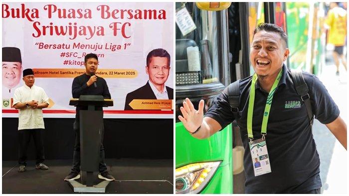 BELUM TANDATANGANI KONTRAK - Komisaris Utama PT SOM Alexander Rusli dan Direktur Olahraga Anggoro Prajesta mengakui meski telah sejalan dan memiliki filosofi yang sama, calon pelatih kepala Sriwijaya FC Achmad Zulkifli hingga kini belum menandatangani kontrak kerjasama untuk musim kompetisi Pegadaian Liga 2 2025/26 dengan Laskar Wong Kito.