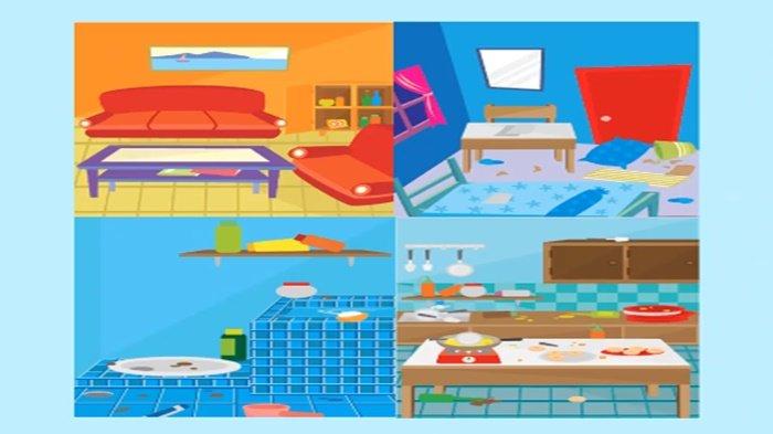 Gambar soal Bahasa Inggris kelas 4 BAB 3 semester 1 Kurikulum Merdeka, My Living Room is Beside Kitchen.