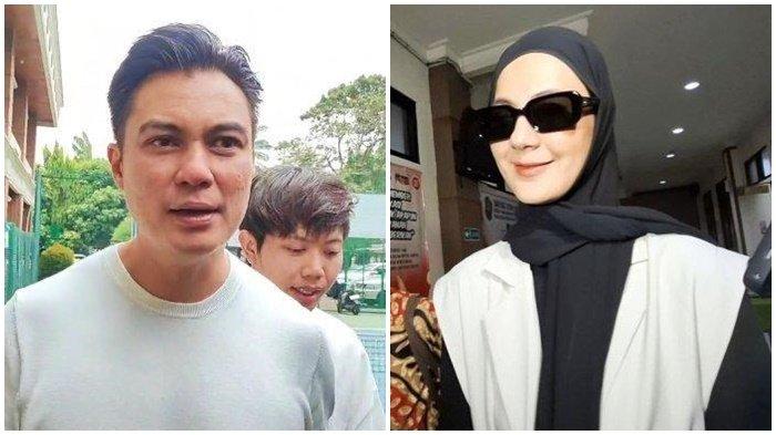 PESAN MENOHOK BAIM: Potret Baim Wong saat tiba di Pengadilan Agama Jakarta Selatan, Selasa (29/10/2024). Baim Wong hadiri sidang putusan cerainya dengan Paula Verhoeven, Rabu (16/4/2025) (kiri). Potret Paula Verhoeven saat datang di Pengadilan Agama Jakarta Selatan, Rabu (19/2/2025) (kanan). Kini Baim Wong beri pesan menohok ke Paula Verhoeven jelang putusan sidang cerai hari ini, Rabu (16/4/2025).